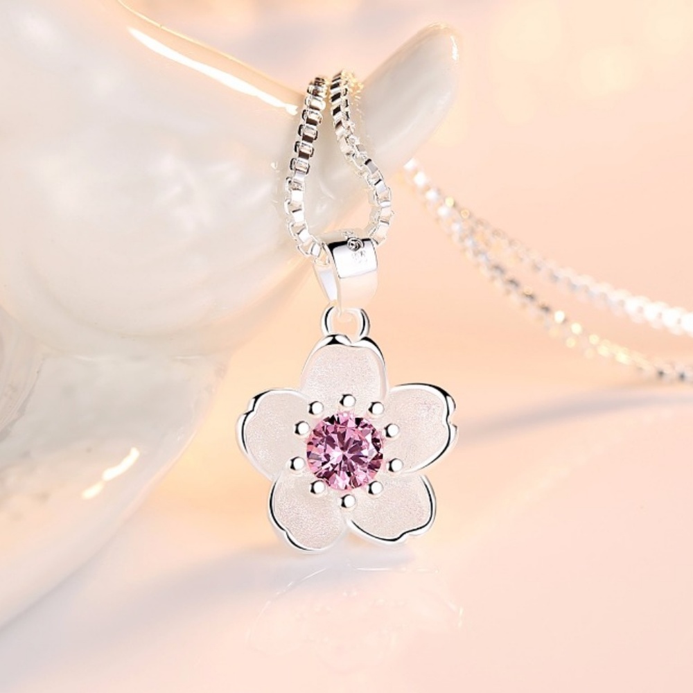 ❤️4 for $20 Sale❤️ Cherry-Blossom necklace - Picture 3 of 4